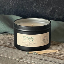 Load image into Gallery viewer, Forest Floor-6 oz. Black Matte Candle Tin