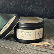 Load image into Gallery viewer, Forest Floor-6 oz. Black Matte Candle Tin