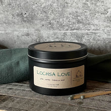 Load image into Gallery viewer, Lochsa Love 6 oz Black Matte Candle Tin