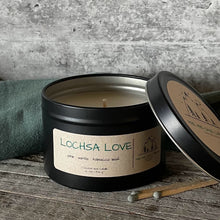 Load image into Gallery viewer, Lochsa Love 6 oz Black Matte Candle Tin