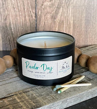 Load image into Gallery viewer, Powder Day-6 oz Black Matte Candle Tin
