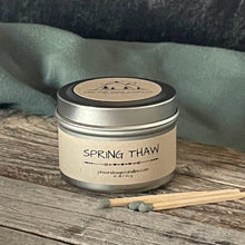 Load image into Gallery viewer, Spring Thaw-6 oz. Black Matte Candle Tin