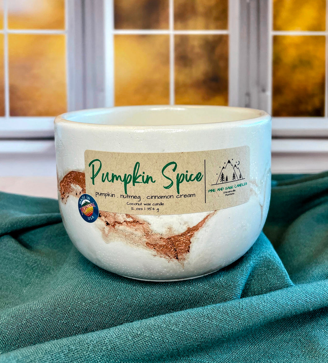 Pumpkin Spice Concrete Bowl