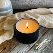 Load image into Gallery viewer, Juniper &amp; Pine-6 oz Black Matte Candle Tin
