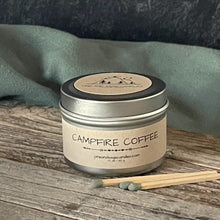 Load image into Gallery viewer, Campfire Coffee-6 oz. Black Matte Candle Tin
