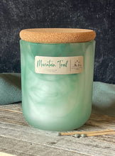 Load image into Gallery viewer, Mountain Trail-10 oz. Green Swirl Candle
