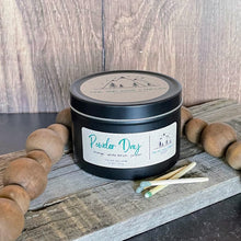 Load image into Gallery viewer, Powder Day-6 oz Black Matte Candle Tin
