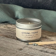 Load image into Gallery viewer, Spring Thaw-6 oz. Black Matte Candle Tin
